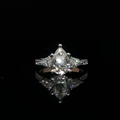 Pear Cut Diamond Multi-stone Ring in Yellow Gold