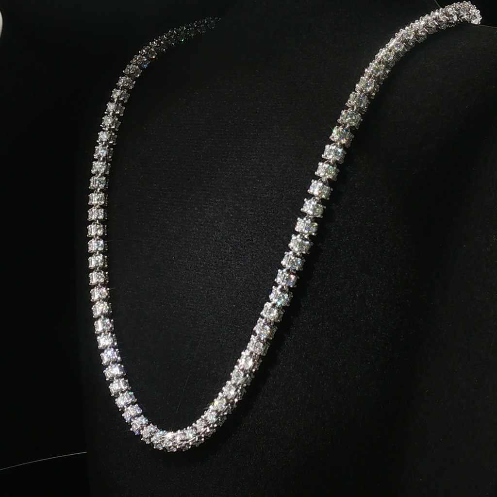 7mm Moissanite Tennis Chain