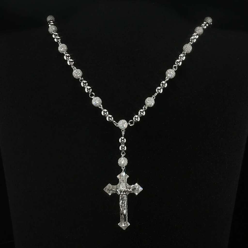 6mm Moissanite Rosary Chain