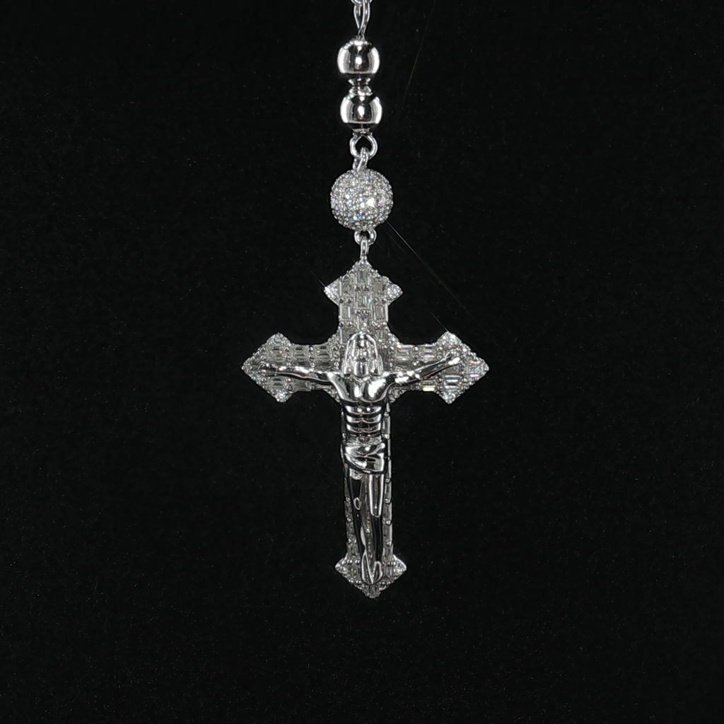 6mm Moissanite Rosary Chain
