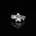 Small Tri Hibiscus Ring