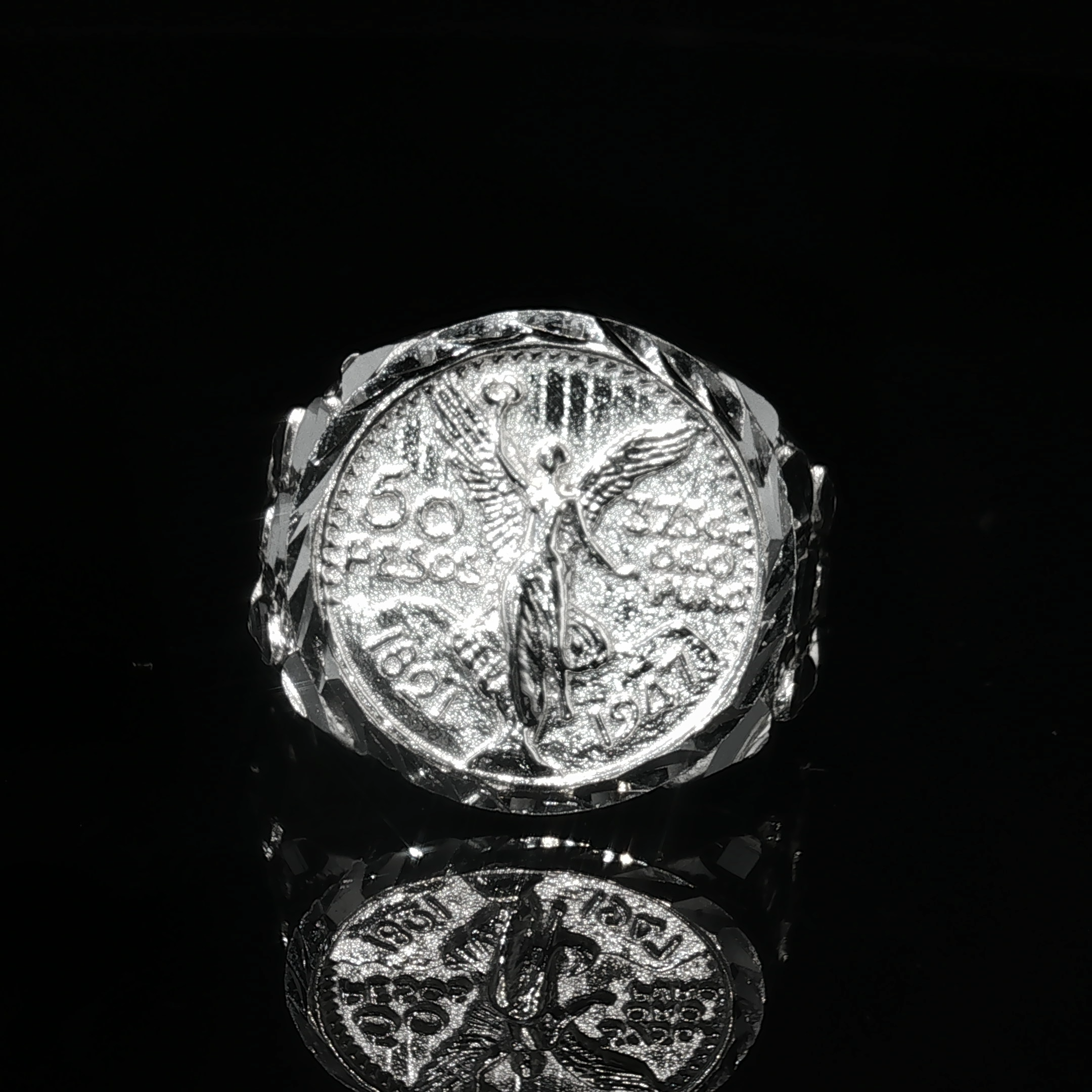 Large Centenario Nugget ring