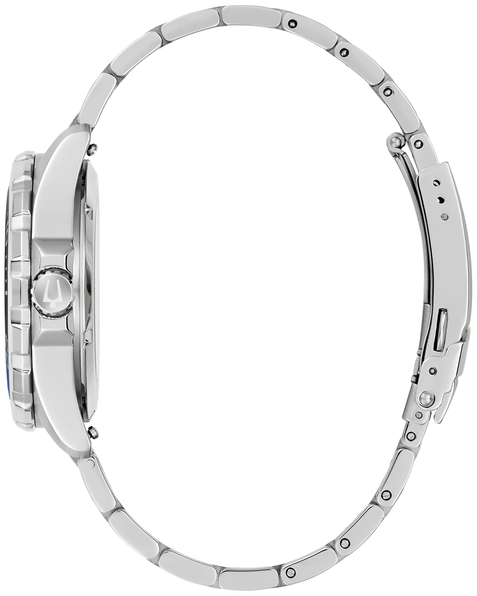 Bulova Marine Star Series B Blue Dial Silver-Tone Stainless Steel Men's Watch 98B466