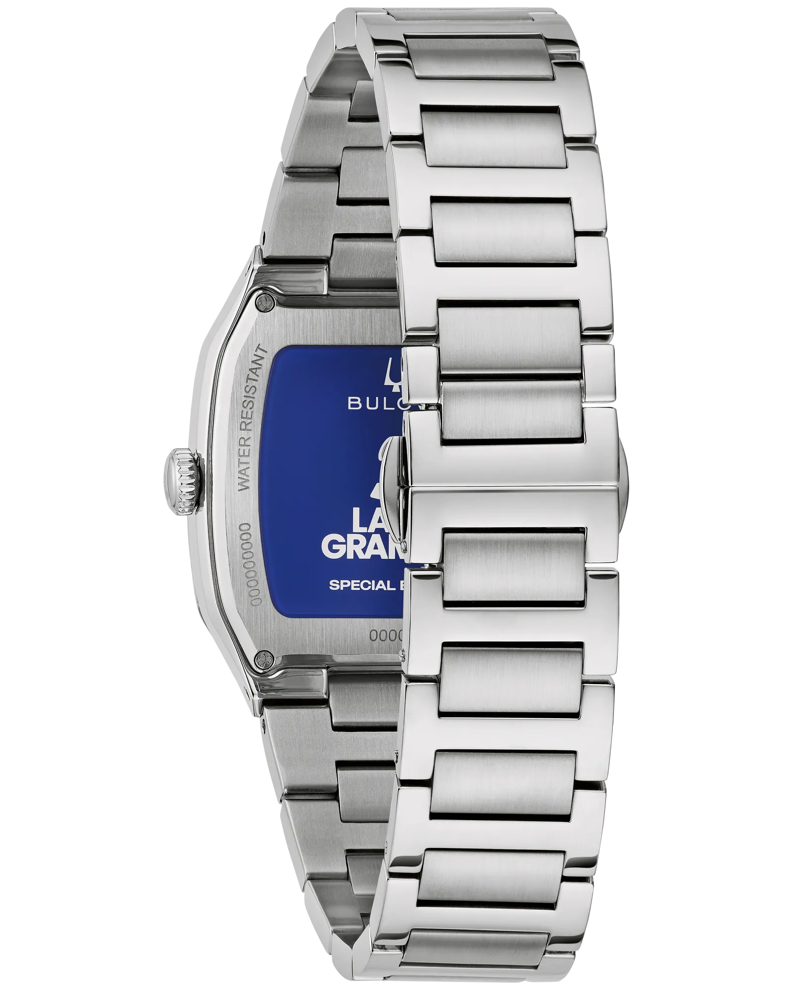 Bulova Millennia Silver-Tone Blue Dial Stainless Steel Men's Watch 96A336