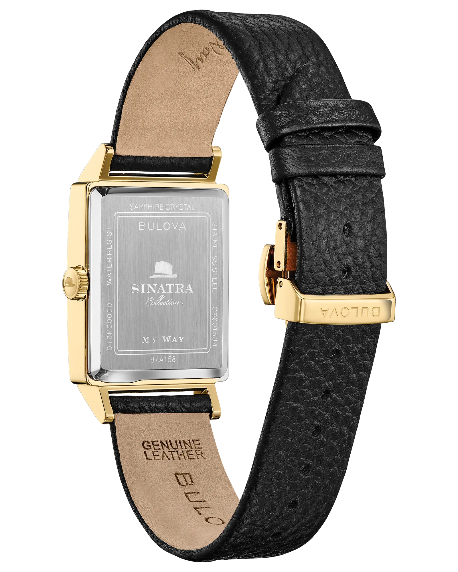 Bulova Frank Sinatra My Way Silver-Tone Dial Gold-Tone Stainless Steel Men's Watch 97A158