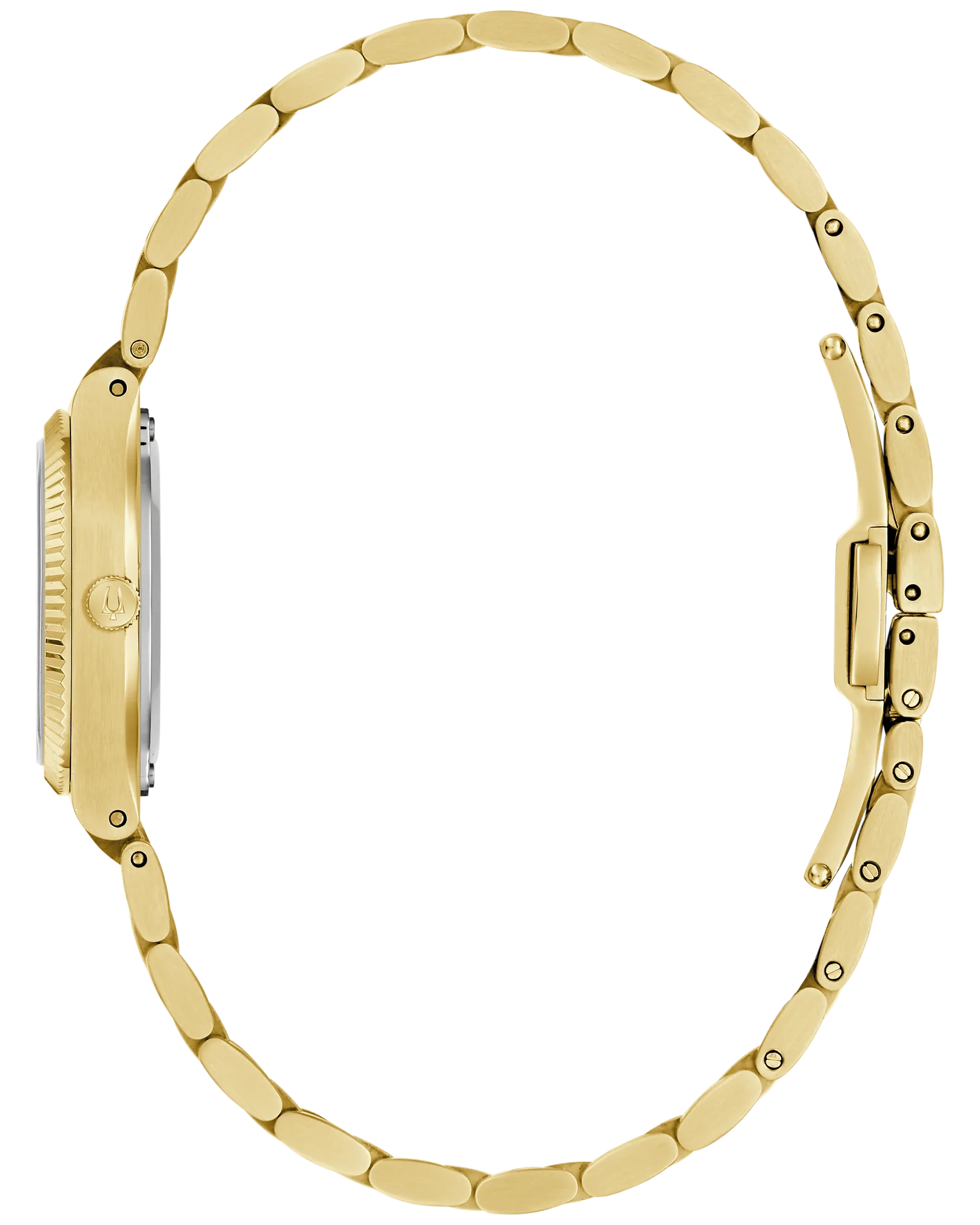 Bulova Super Seville Mini Silver-Tone Dial Gold-Tone Stainless Steel Women's Watch 97L189