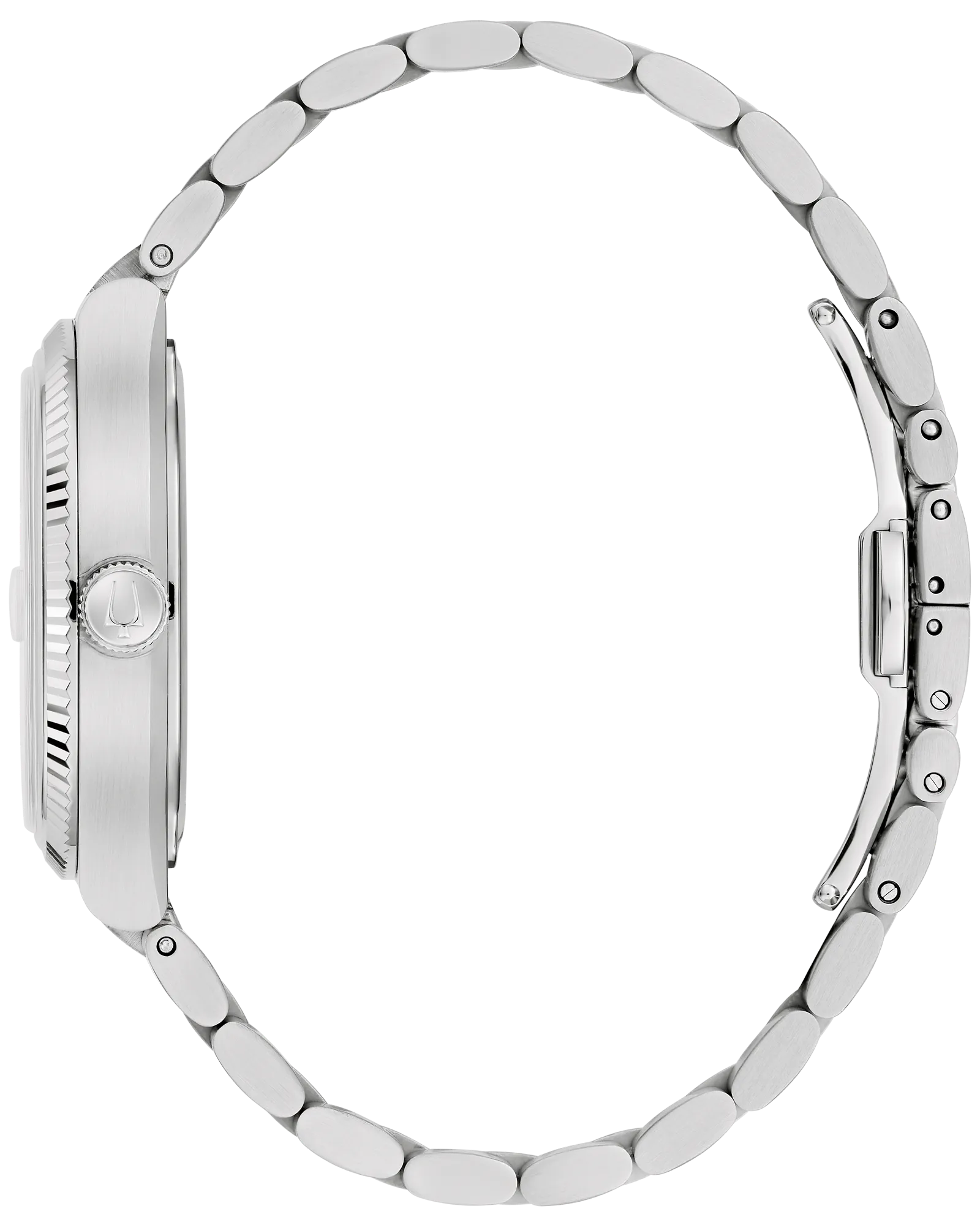 Bulova Super Seville Blue Dial Stainless Steel Bracelet Men's Watch 96B440