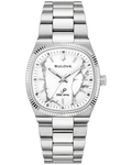 Bulova Super Seville Precisionist White Dial Stainless Steel Men's Watch 96A344