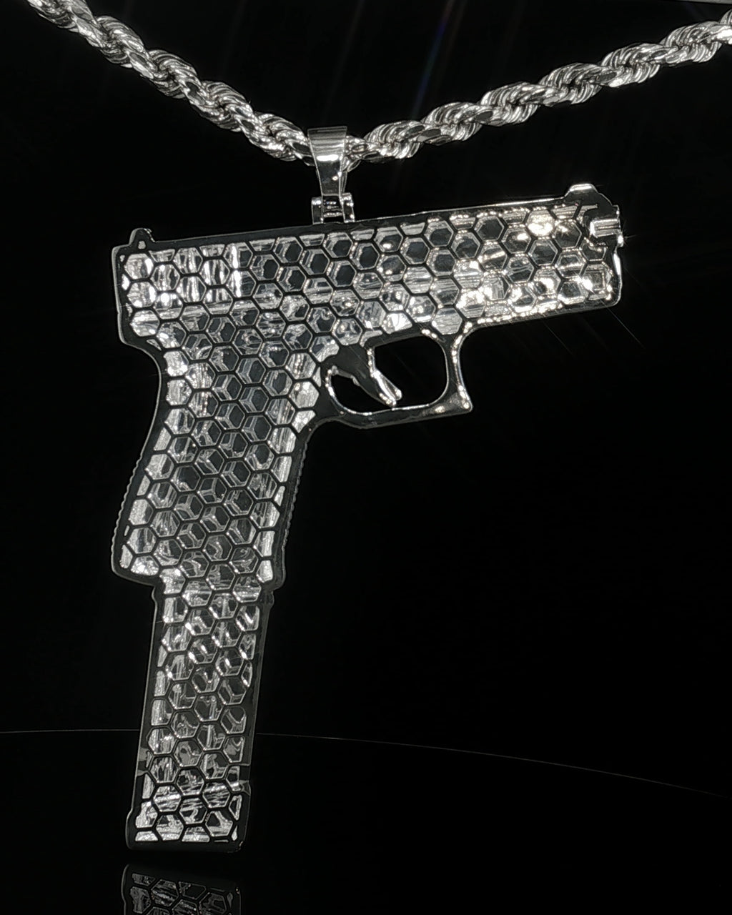 D&D Glock Pendant Sterling Silver