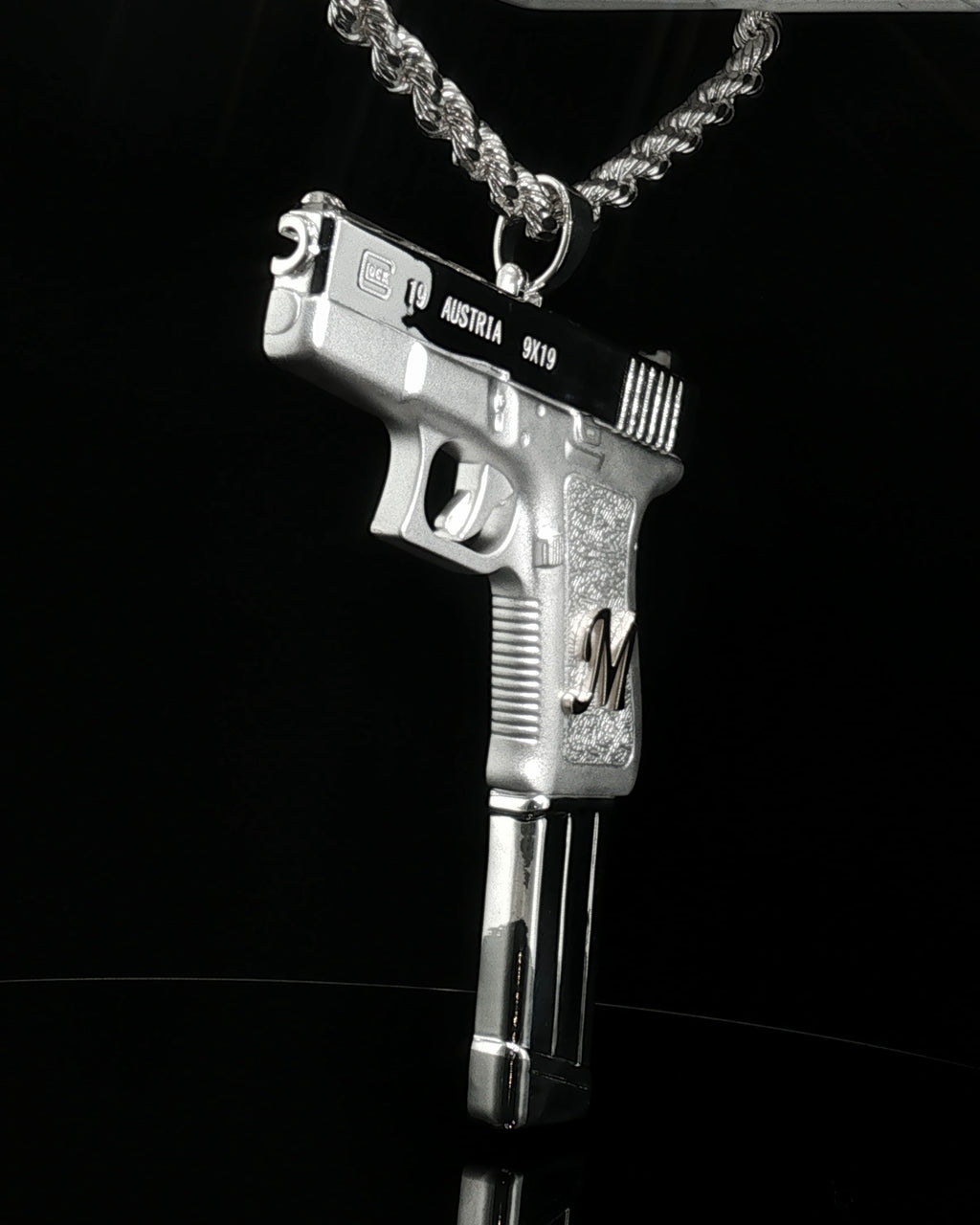 D&D Glock Pendant Sterling Silver
