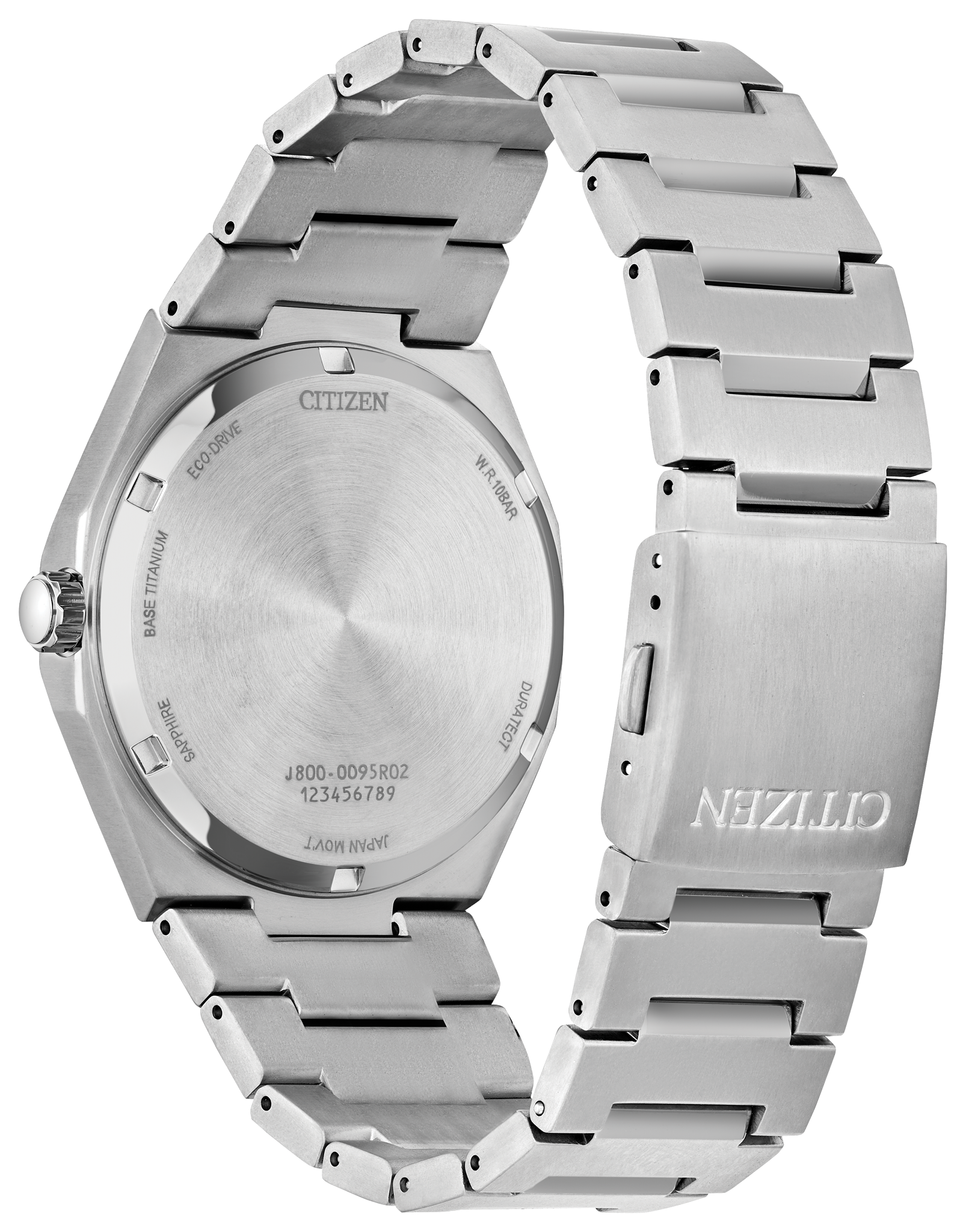 Citizen Zenshin White Dial Super Titanium Bracelet Watch AW0130-85A