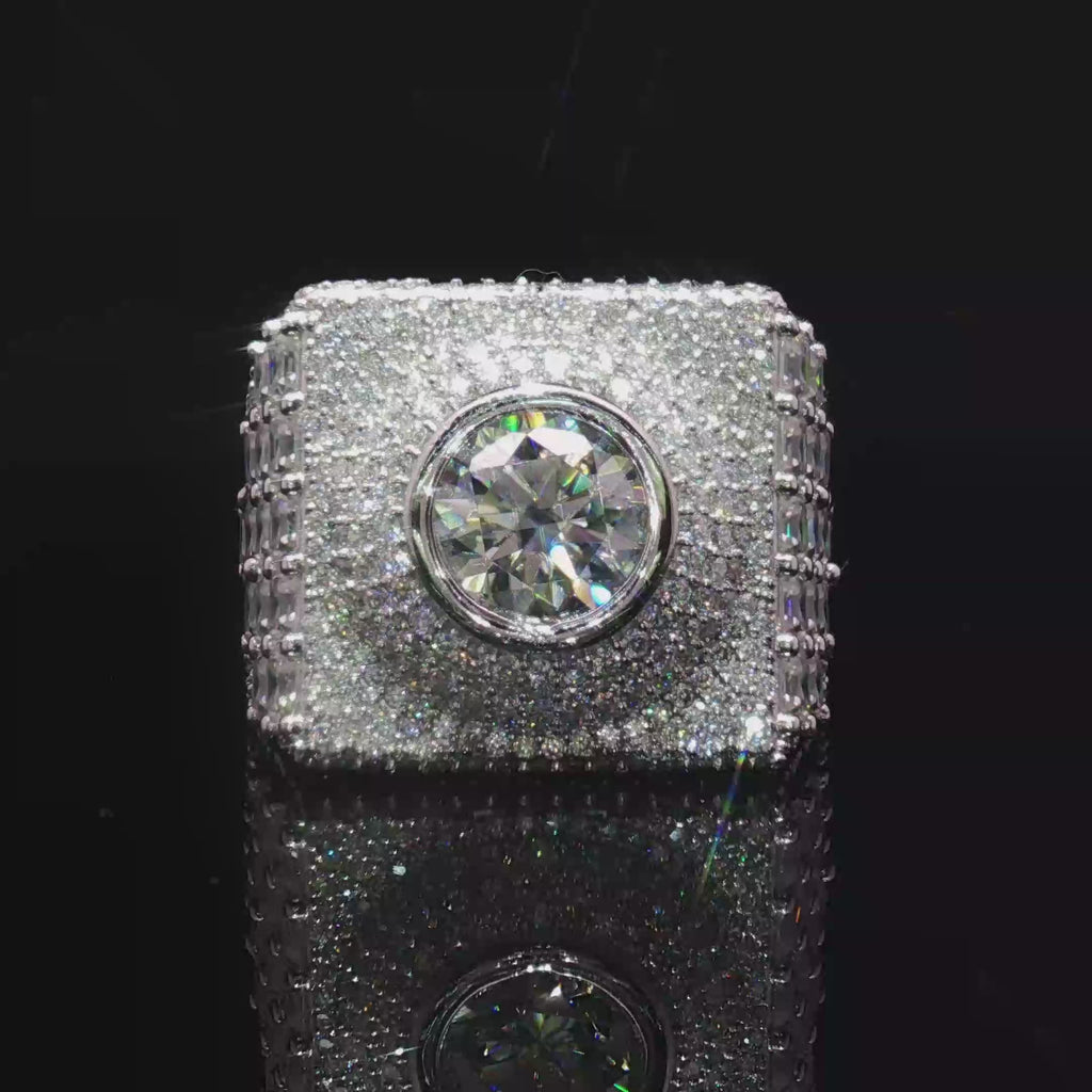 Pave Moissanite Ring