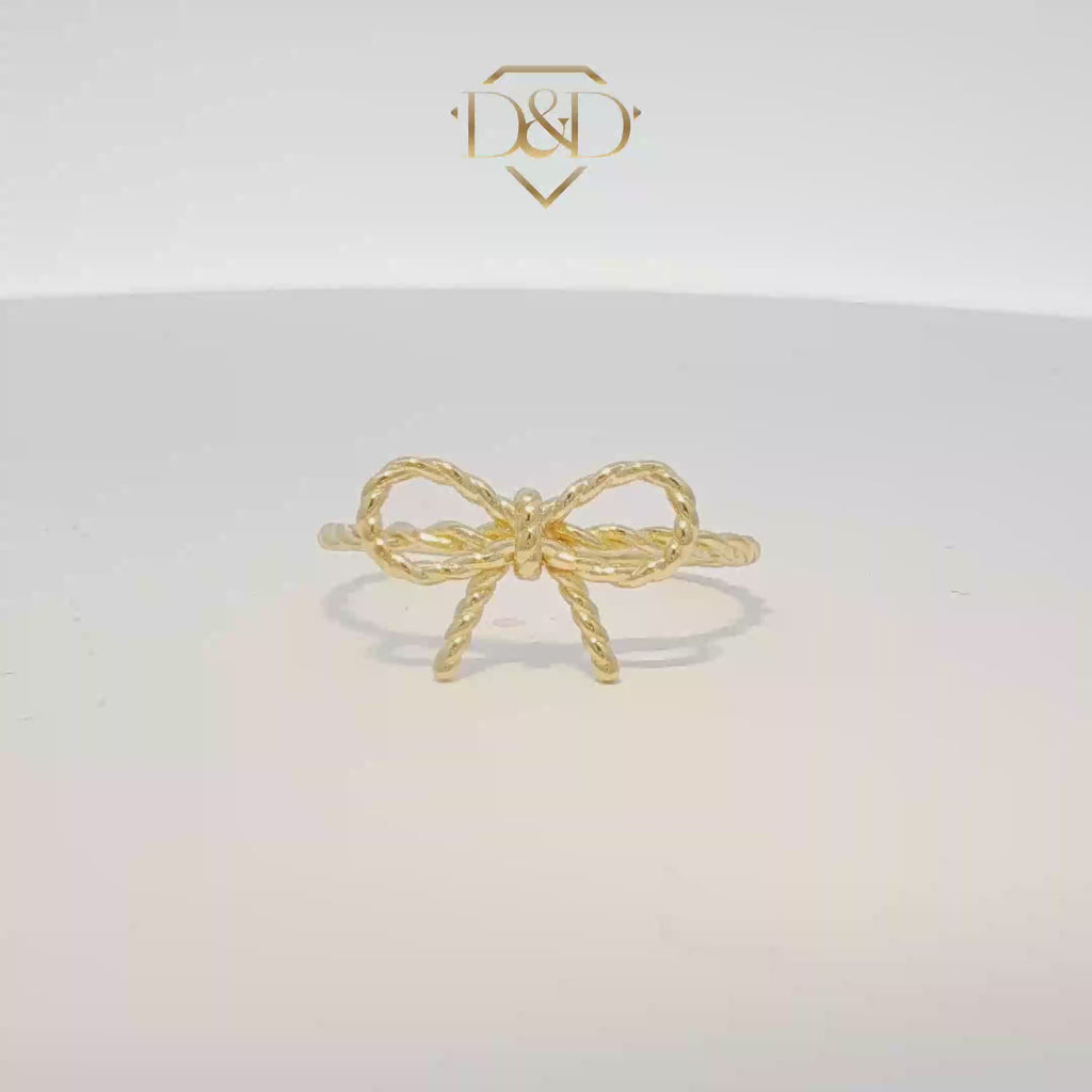 14K Bow Design Ring