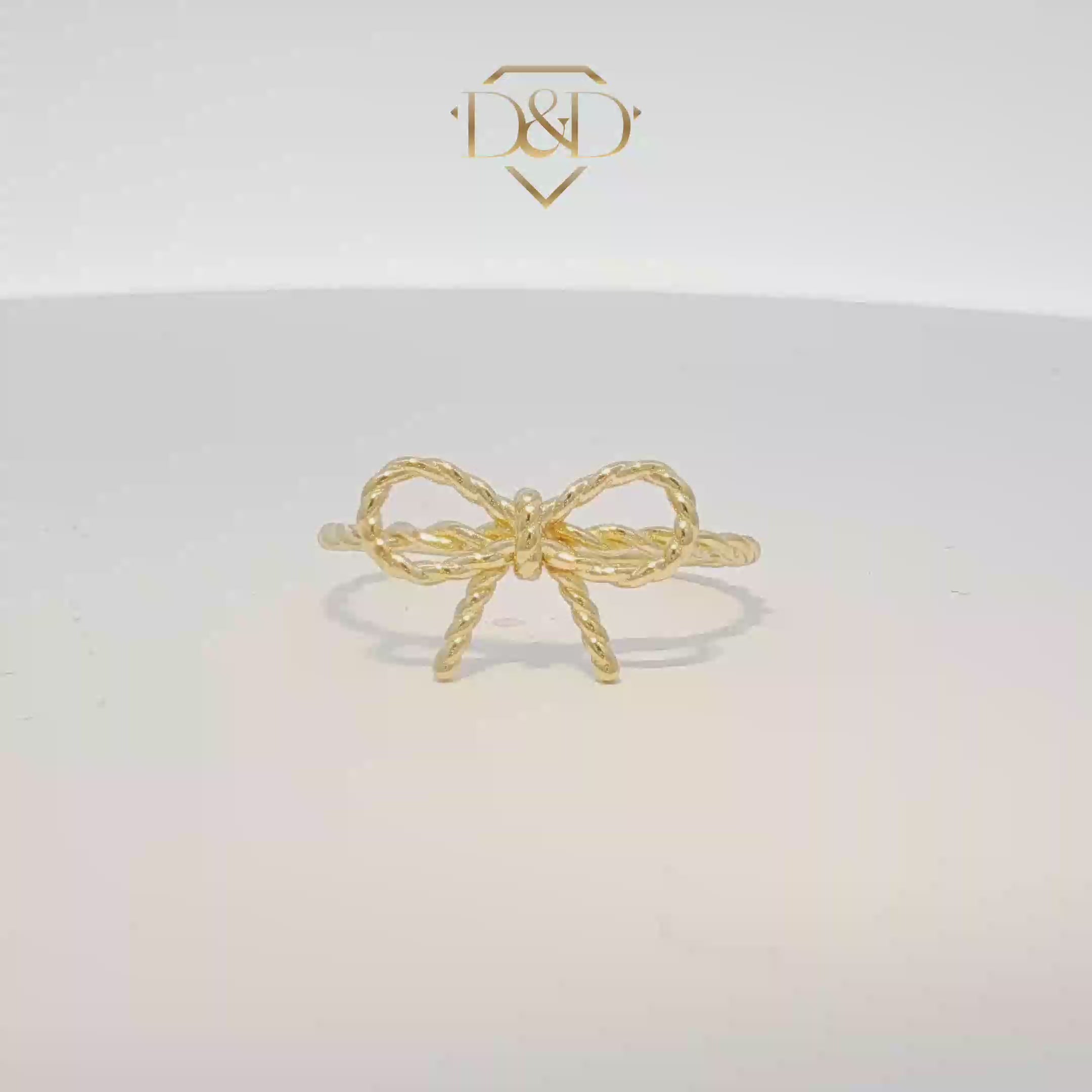14K Bow Design Ring