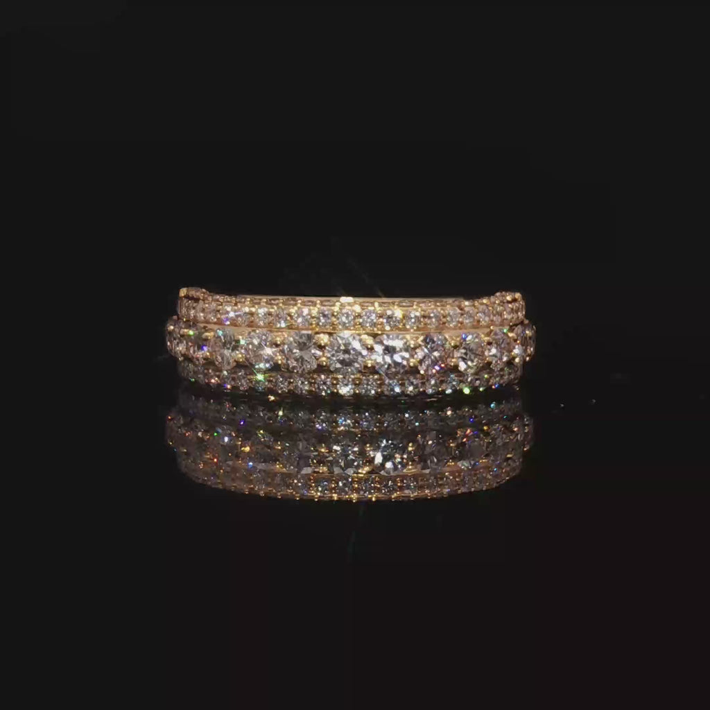 14K Natural Diamond Eternity Ring