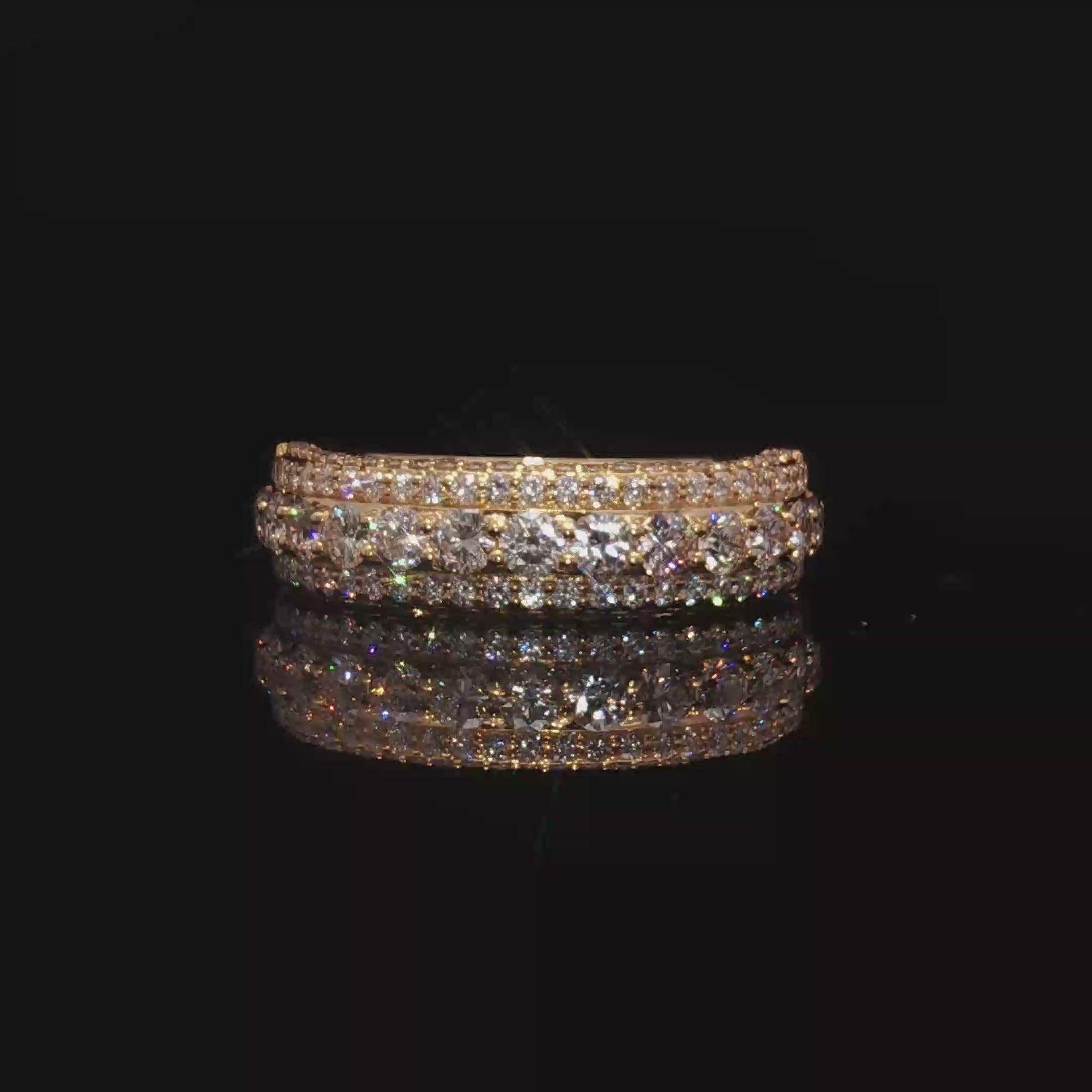 14K Natural Diamond Eternity Ring