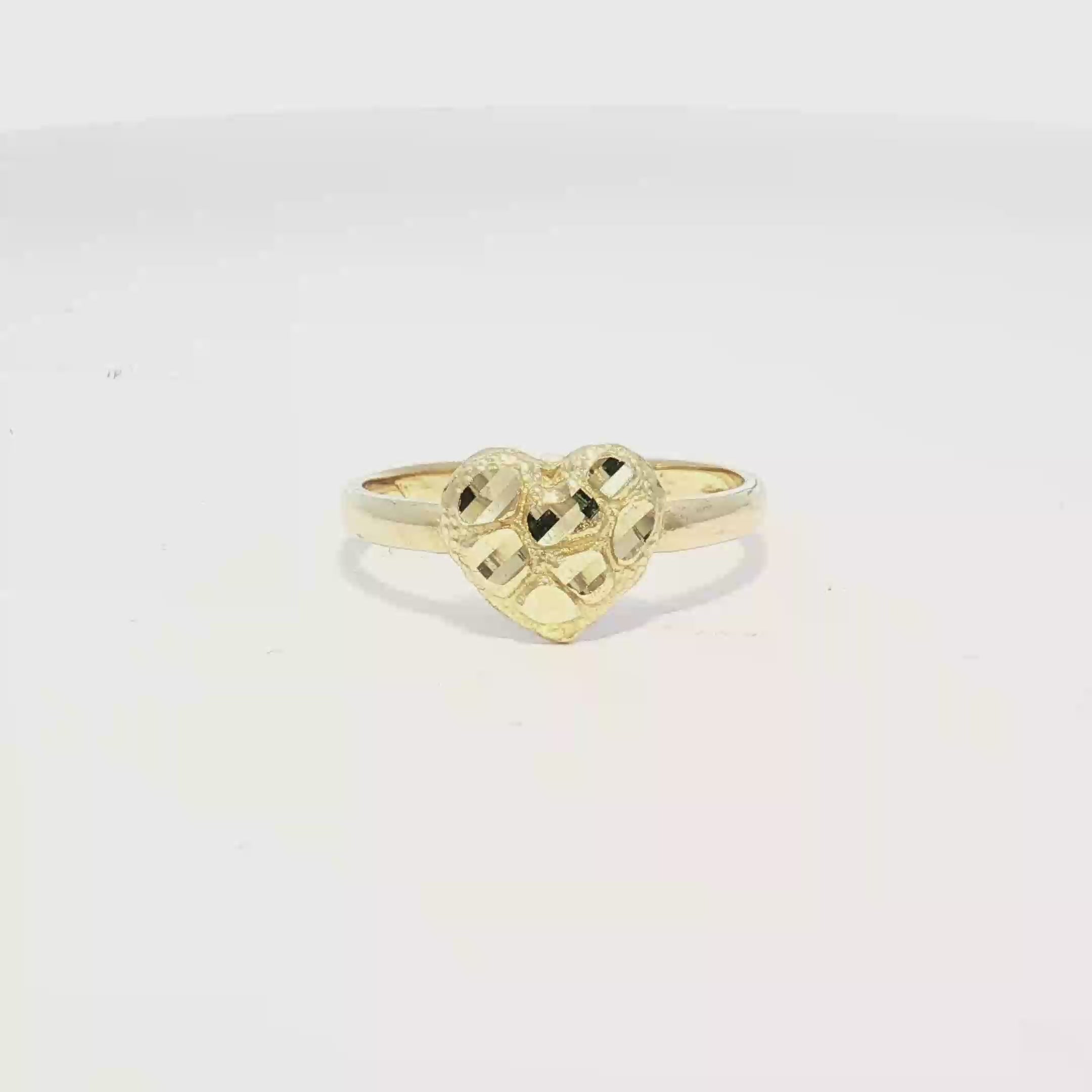 XS Heart Nugget Ring 10K