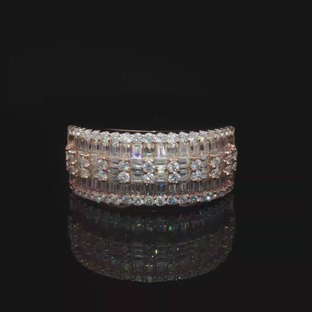 Rose Gold Emerald-Cut Ring