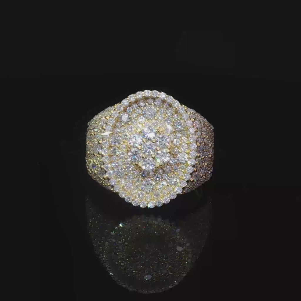 Mosaic Setting Cocktail Ring