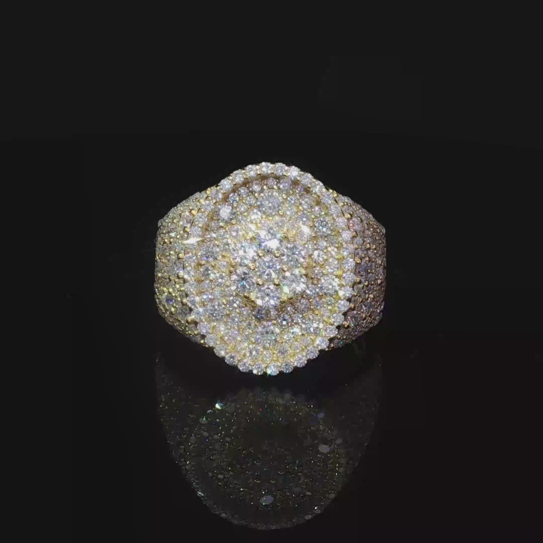 Mosaic Setting Cocktail Ring