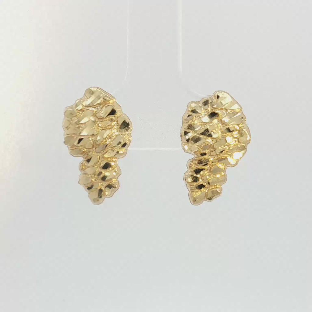 14K Nugget Stud Earrings