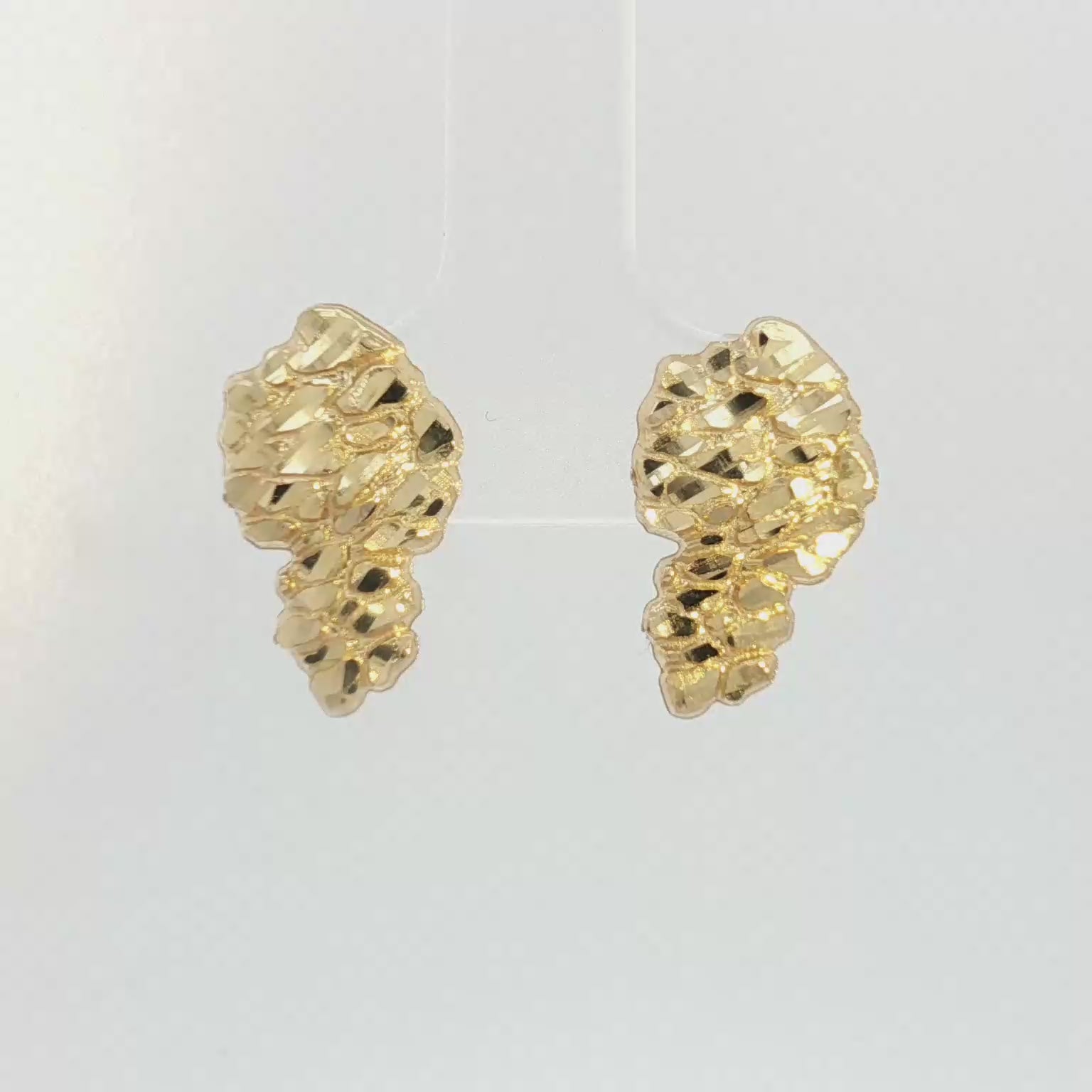 14K Nugget Stud Earrings