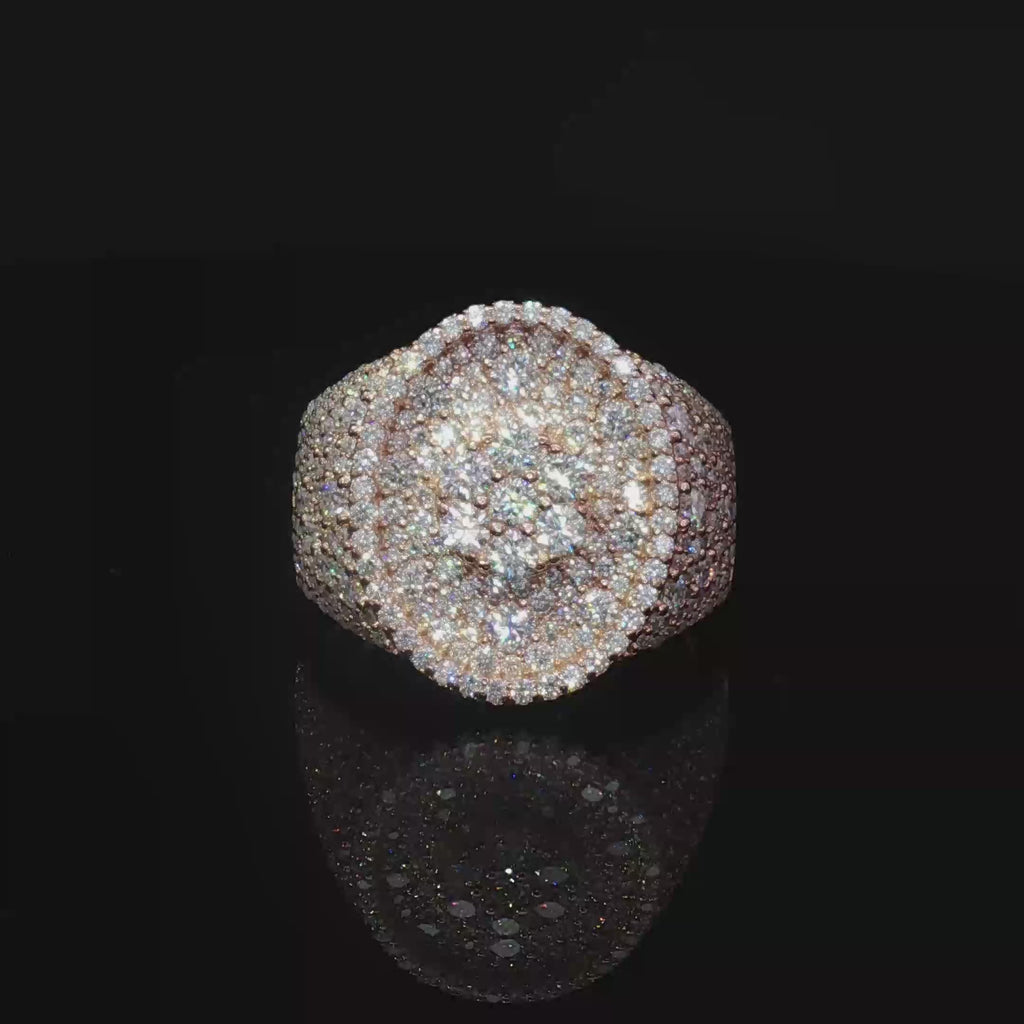 Mosaic Setting Cocktail Ring