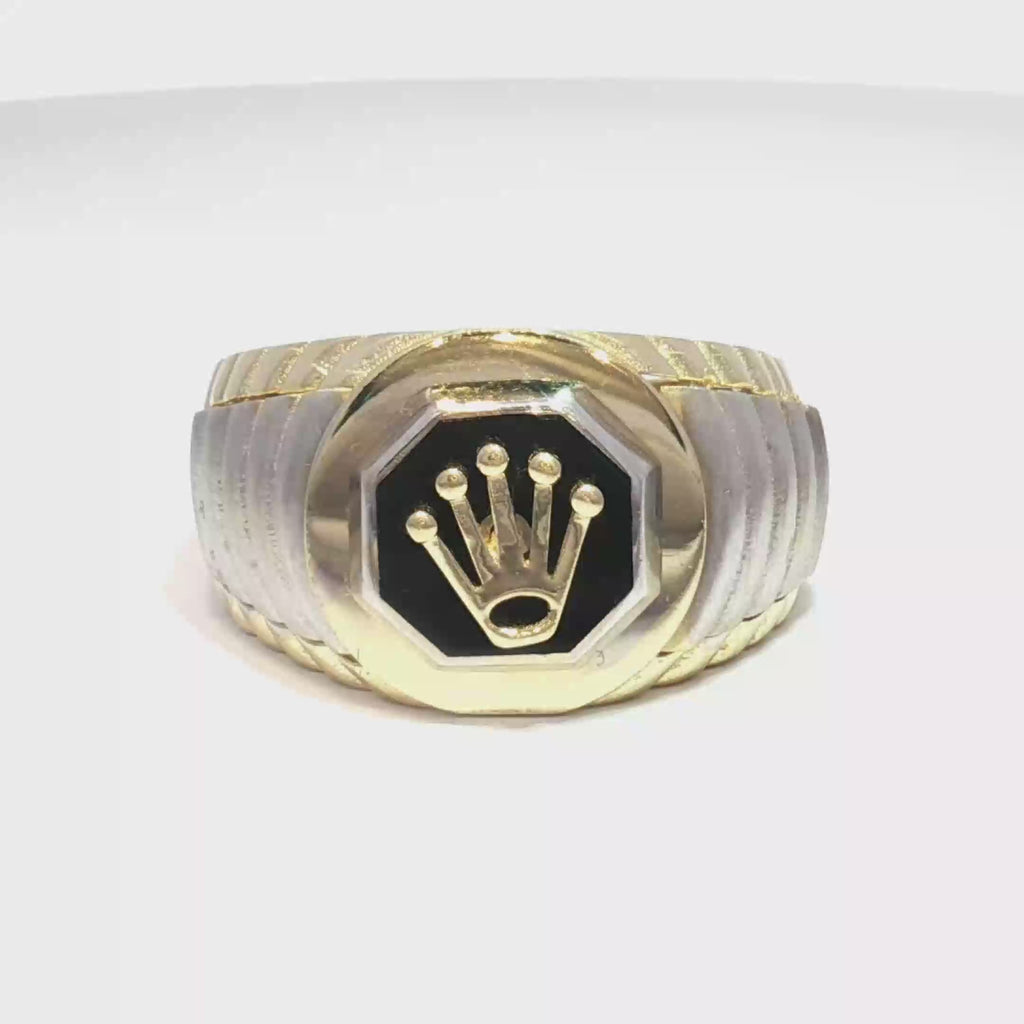 Two Tone Rolex Ring