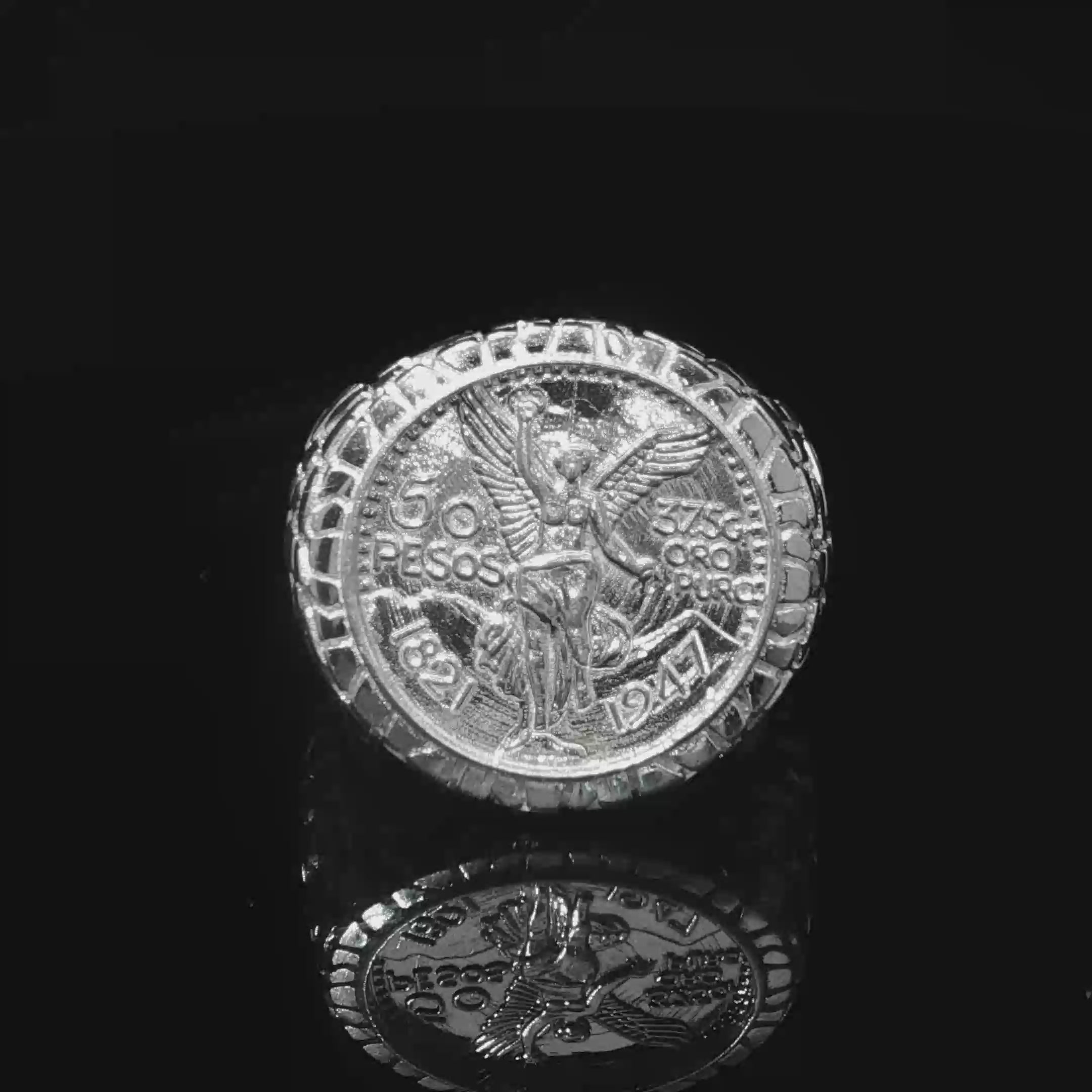 Nugget Centenario Ring .925 SS