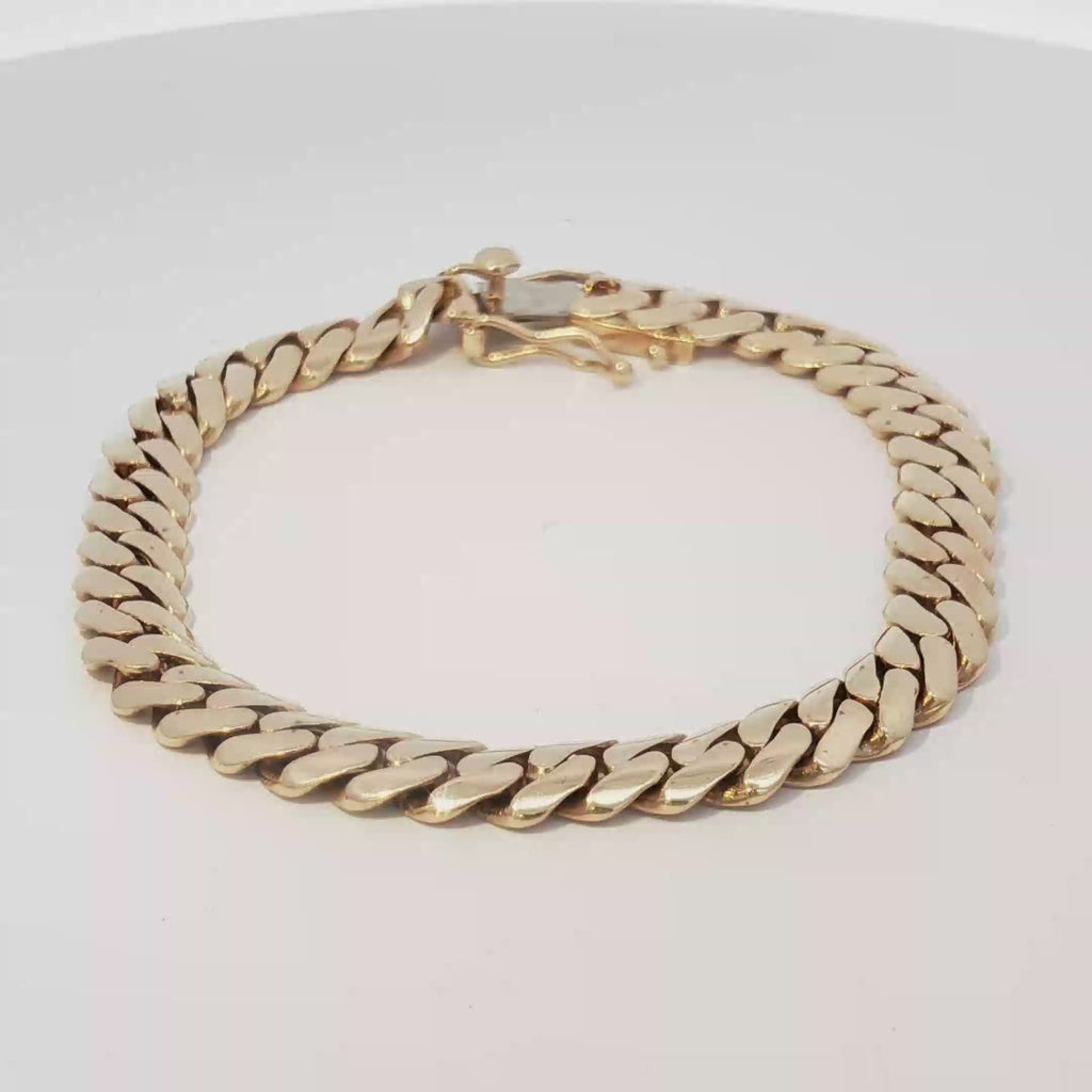 14k Solid Cuban Bracelet