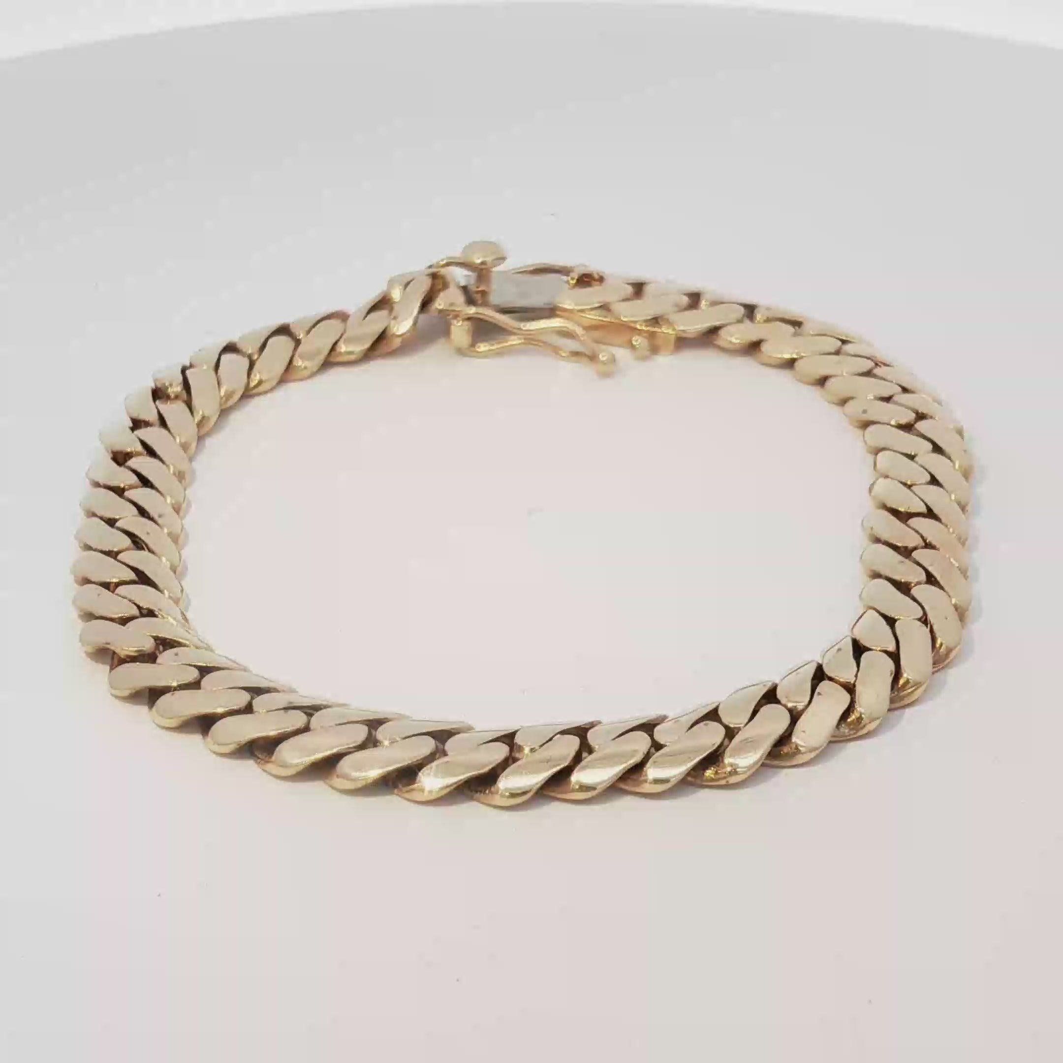 14k Solid Cuban Bracelet