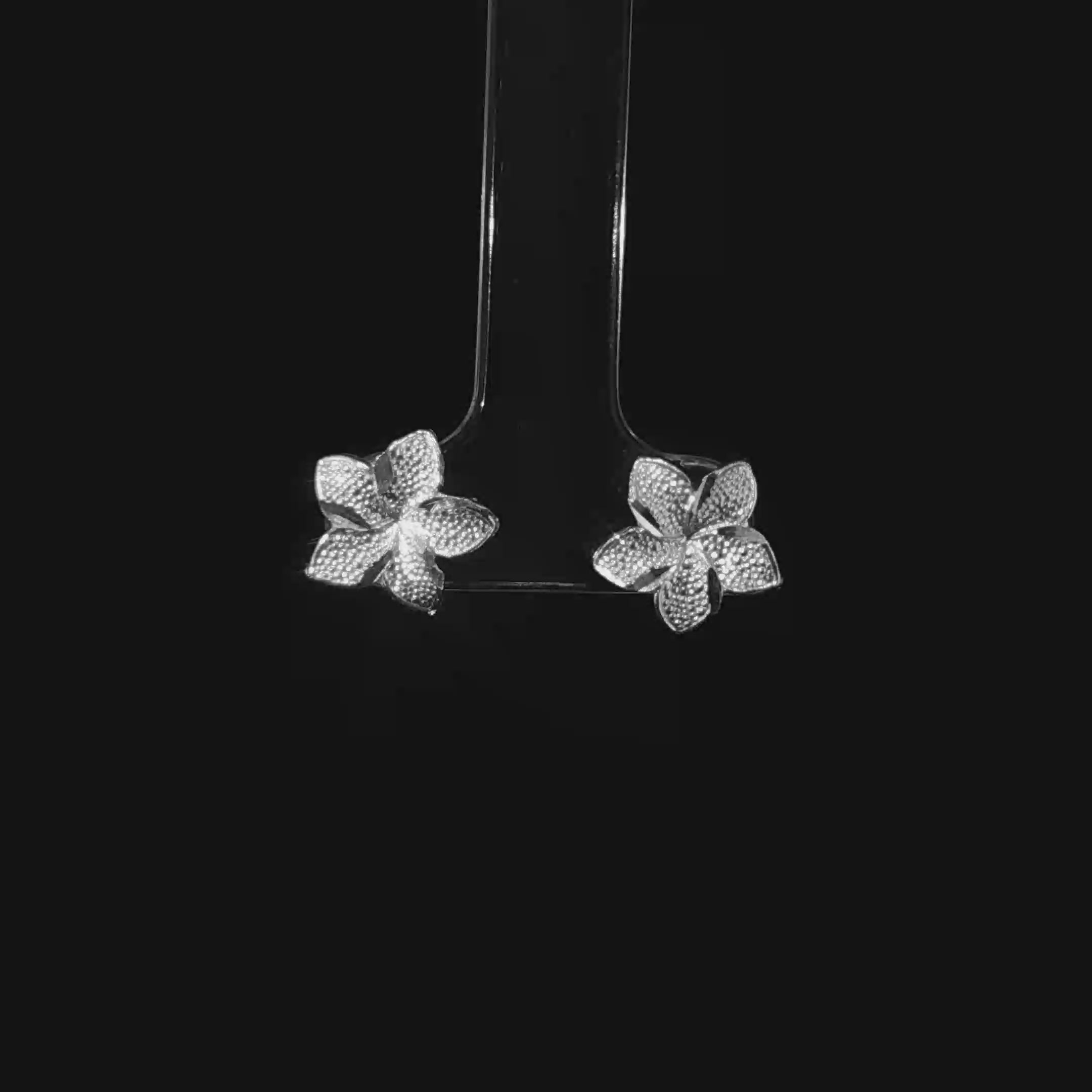 Large Hibiscus Earring Studs