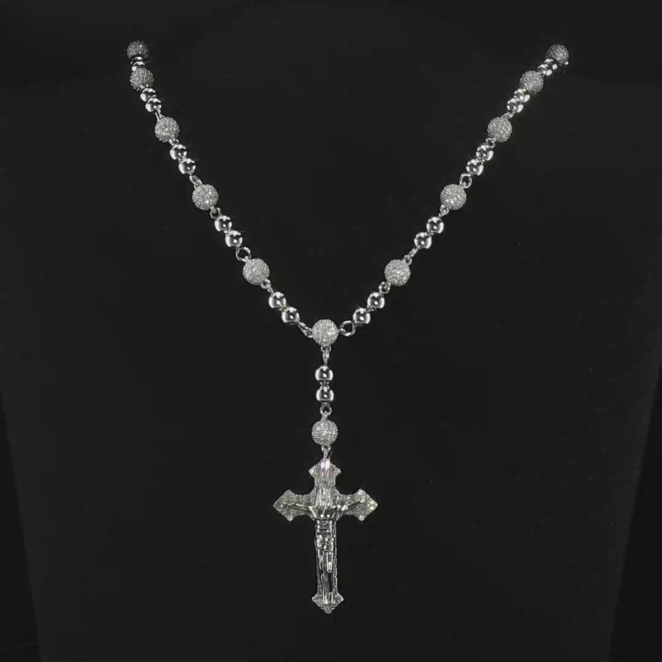 6mm Moissanite Rosary Chain