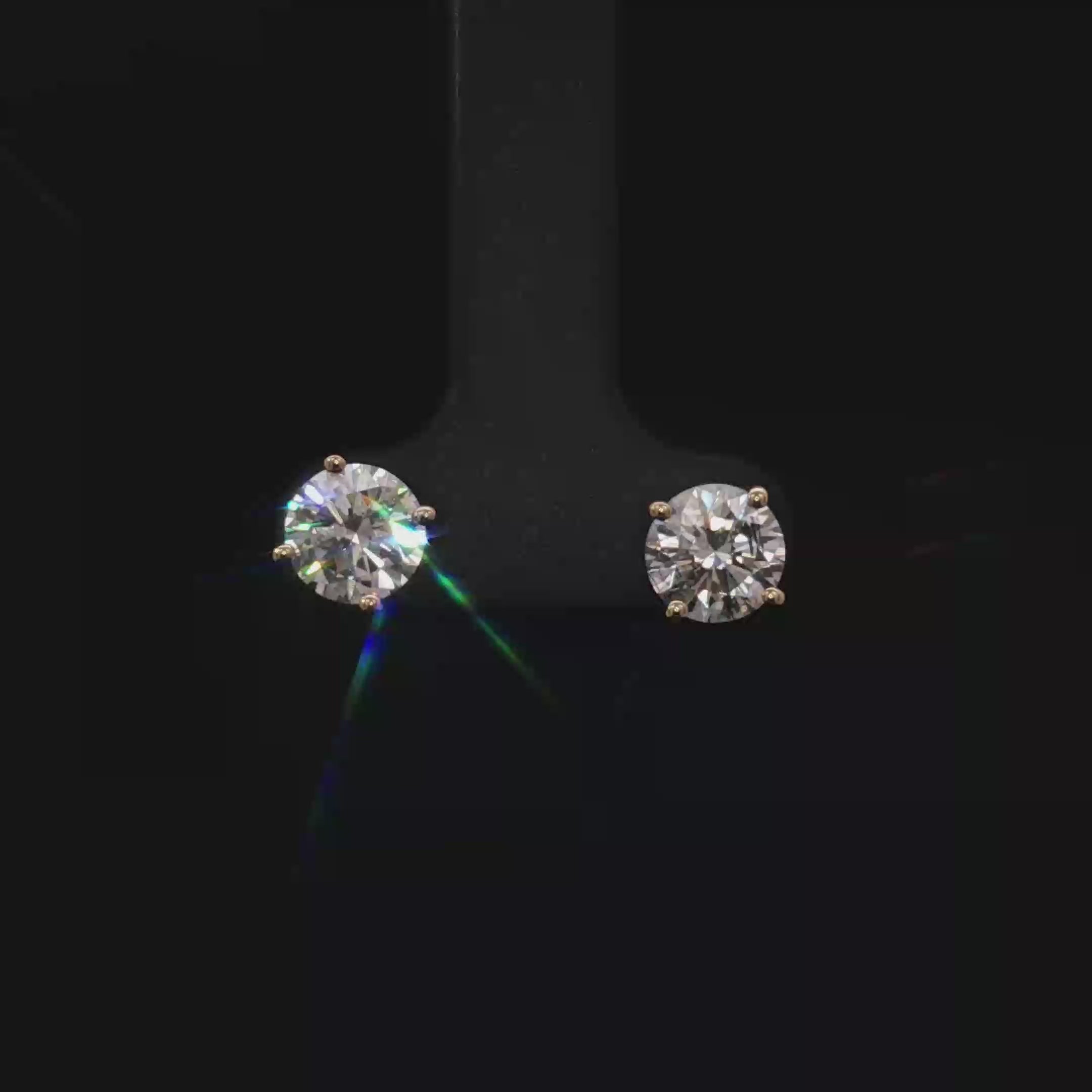 14K 2ctw Lab Grown Diamond stud