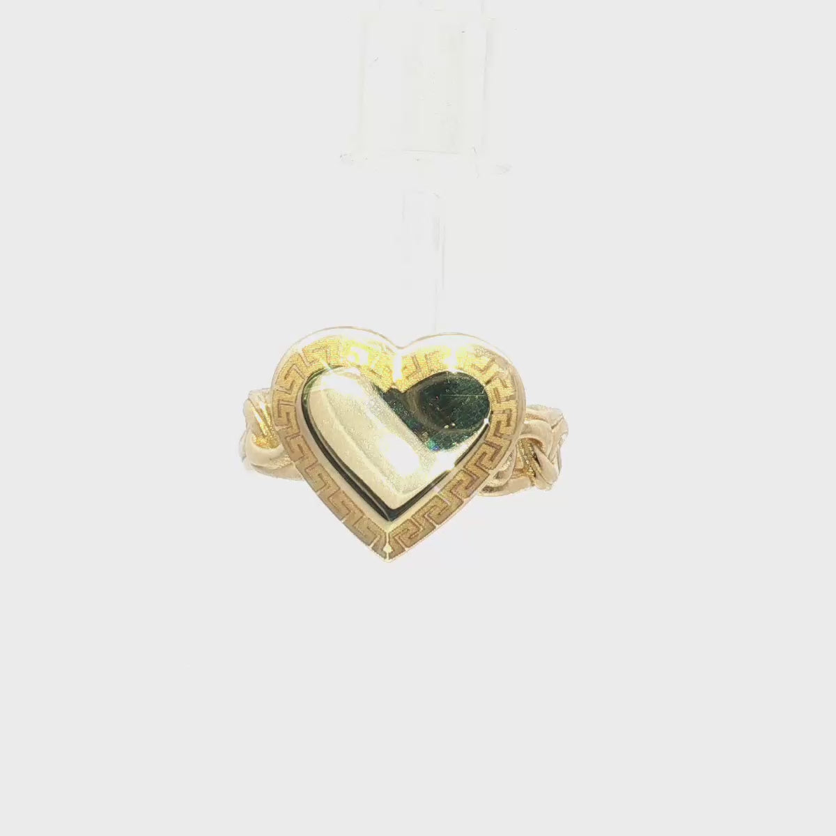 14k Heart-Shaped Customizable Statement Ring