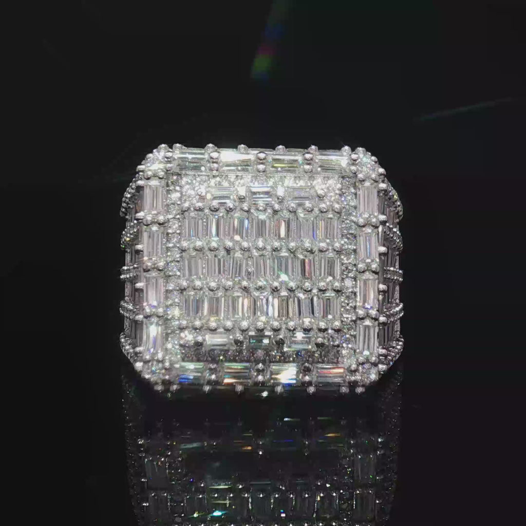 Ellite Baguette Moissanite Ring