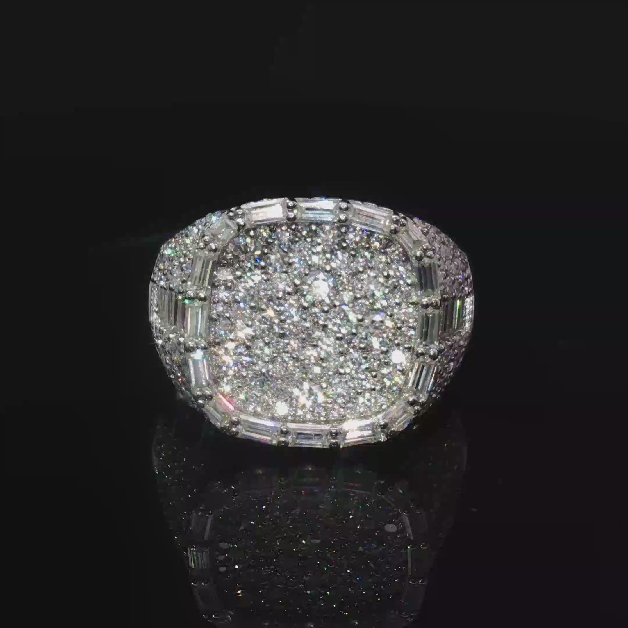 Baguette square ice ring