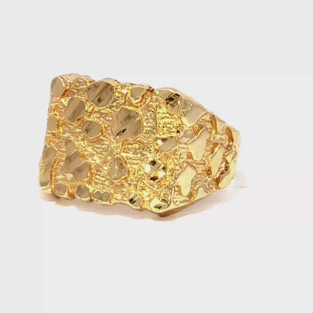 14K Medium Nuget Ring