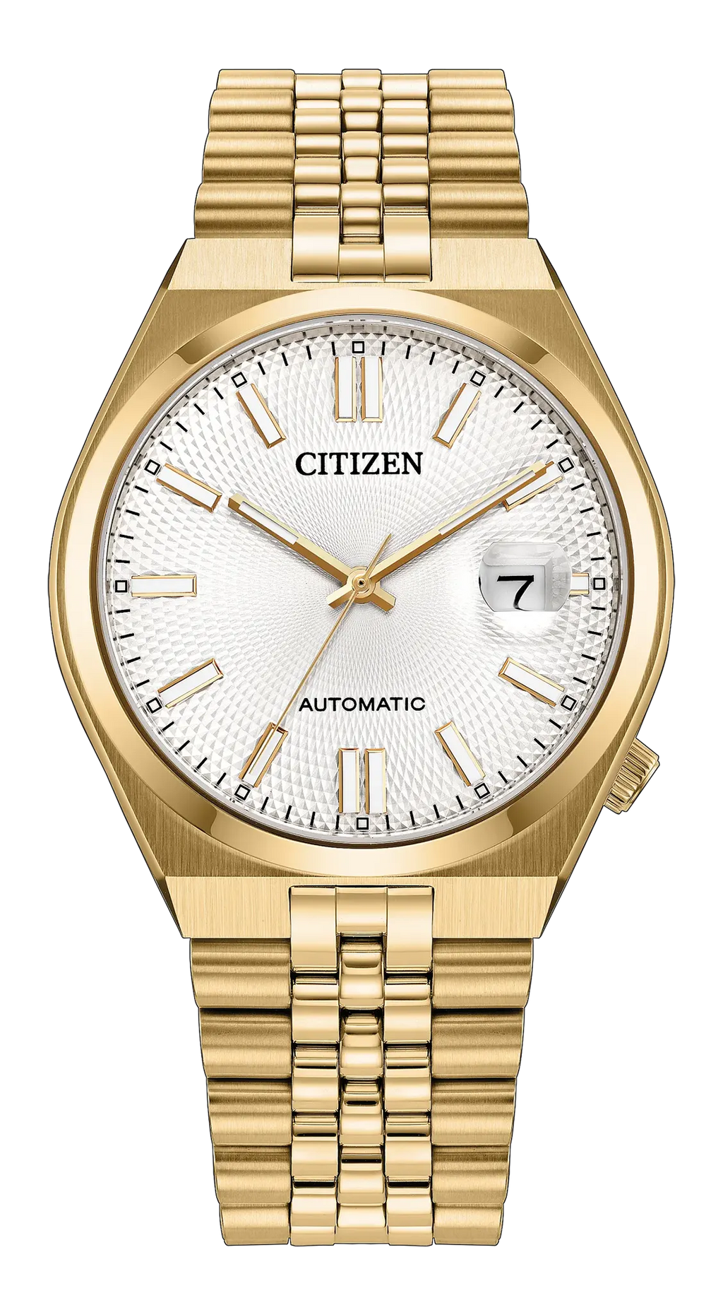 Citizen Tsuyosa 60 Automatic Silver Dial Gold-Tone Women's Watch NK0032-56A