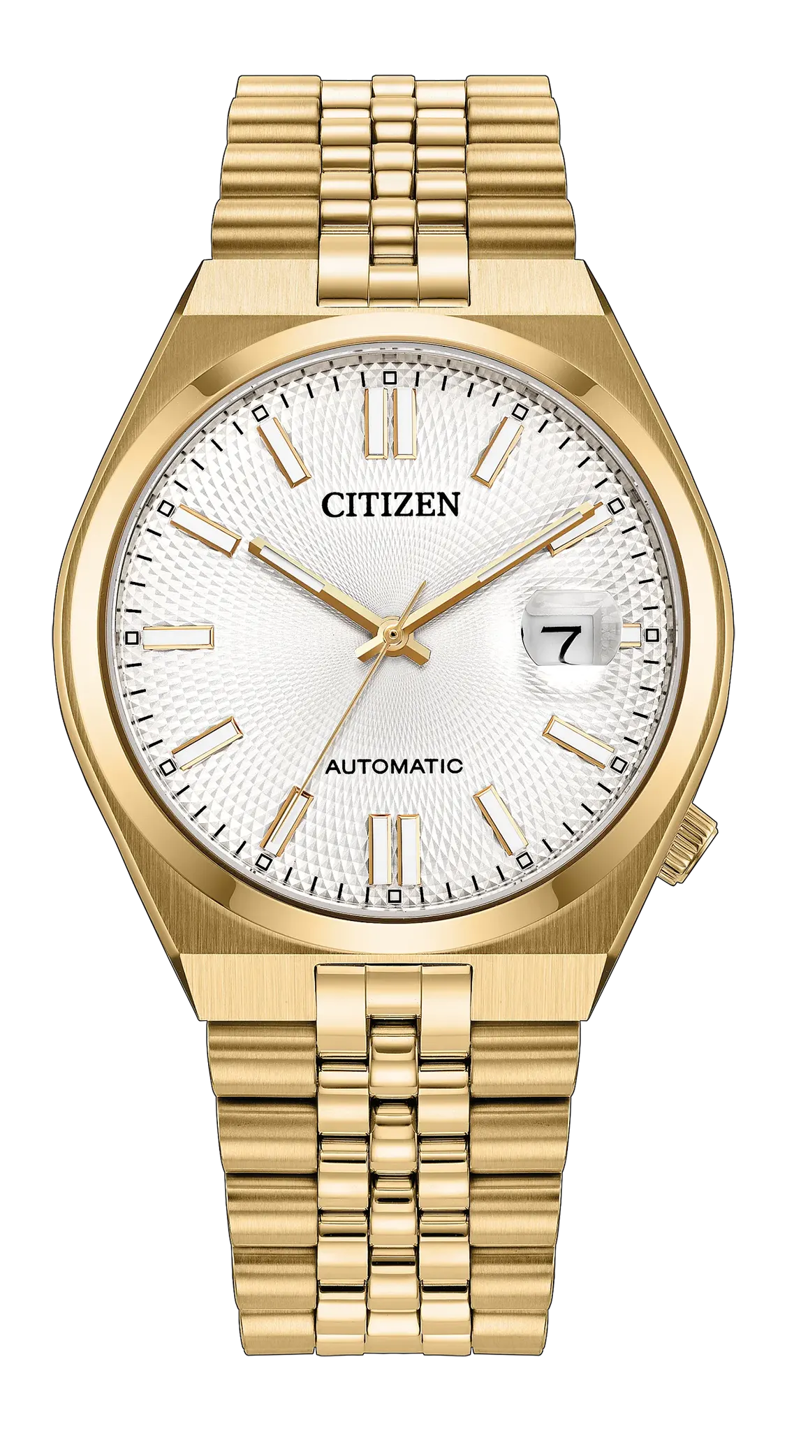 Citizen Tsuyosa 60 Automatic Silver Dial Gold-Tone Women's Watch NK0032-56A