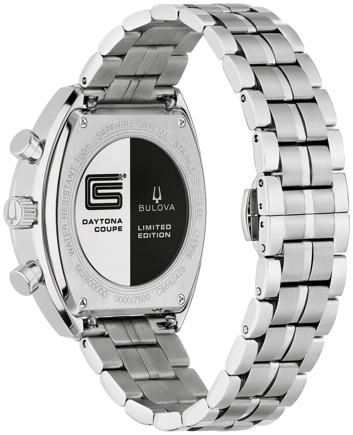 Bulova Shelby Racer Chronograph Silver-Tone Dial Stainless Steel Men's Watch 96K118