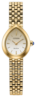 Citizen L Rainell White Dial Gold-Tone Stainless Steel Women's Watch EX1552-59A
