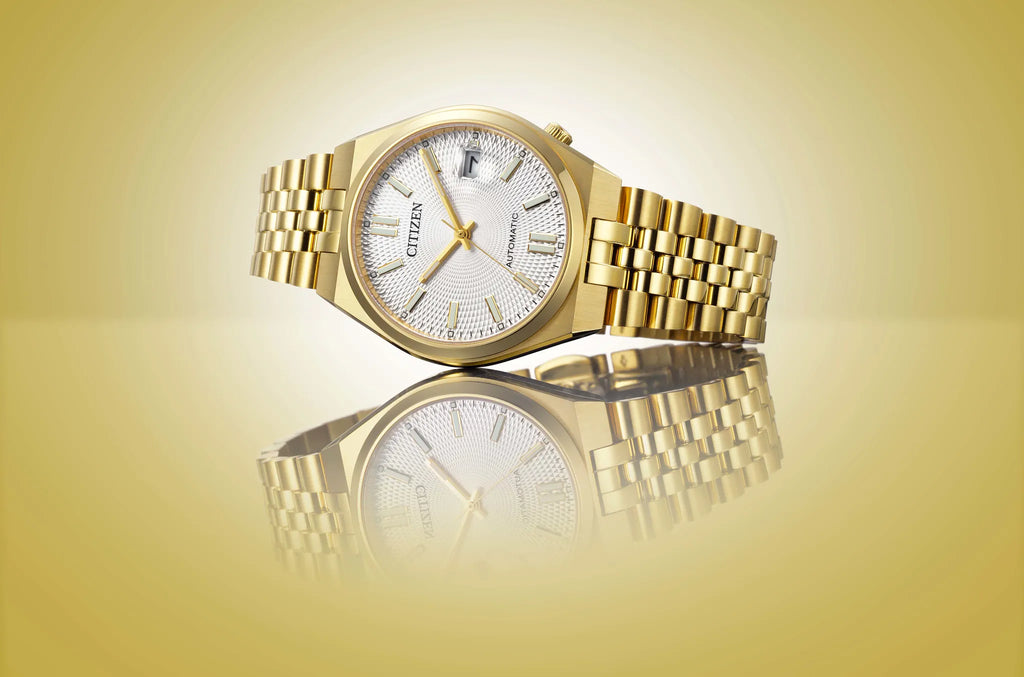Citizen Tsuyosa 60 Automatic Silver Dial Gold-Tone Women's Watch NK0032-56A