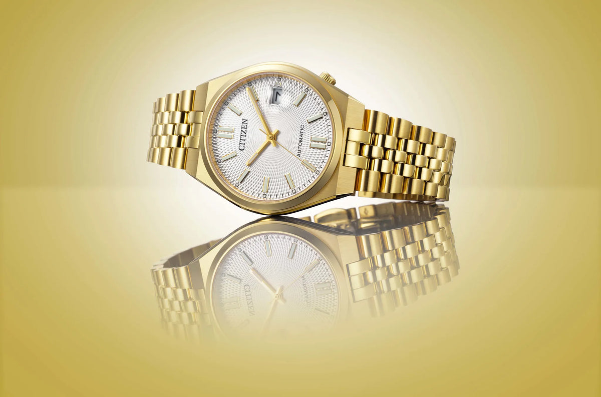 Citizen Tsuyosa 60 Automatic Silver Dial Gold-Tone Women's Watch NK0032-56A