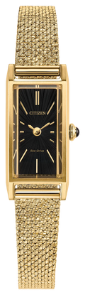 Citizen Fio Black Dial Stainless Steel Watch EG7128-59E