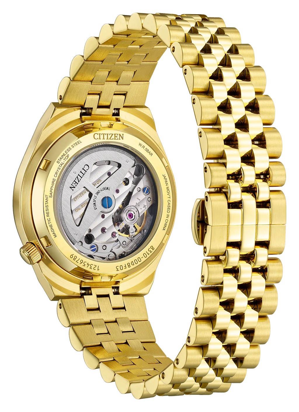 Citizen Tsuyosa 60 Automatic Silver Dial Gold-Tone Women's Watch NK0032-56A